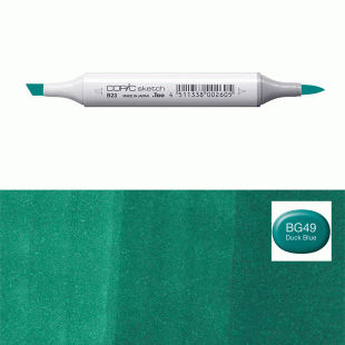 Alcohol Marker : Copic Sketch : BG-49 : Duck Blue