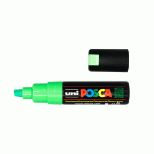 Fluo Green Acrylic Paint Waterproof Marker Pen 8 mm Posca 8K