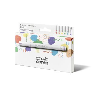 Acrylic Paint Markers : Copic Acrea : Set of 6 : Light