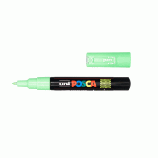 Light Green Extra Fine Water Based Paint Marker Posca 1 mm line, 0.7 mm Bullet size PC-1M