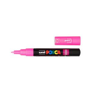Pink Extra Fine Water Based Paint Marker Posca 1 mm line, 0.7 mm Bullet size PC-1M