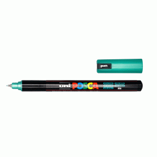 Metallic Green Ultra Fine Water Based Paint Marker Posca 0.7 mm Bullet size PC-1MR
