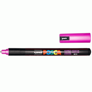 Metallic Pink Ultra Fine Water Based Paint Marker Posca 0.7 mm Bullet size PC-1MR