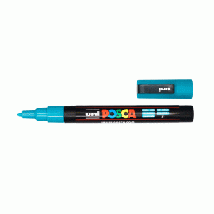 Emelard Green Water Based Paint Marker Posca 0.9-1.3 mm line width PC-3M