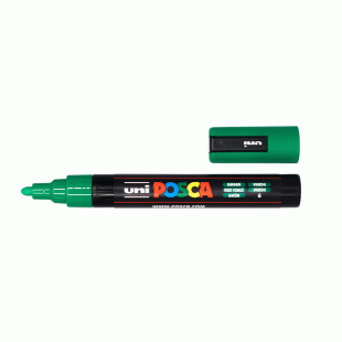 Water Based Paint Marker : Posca PC-5M : 2.5 mm : Green