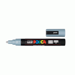 Water Based Paint Marker : Posca PC-5M : 2.5 mm : Grey