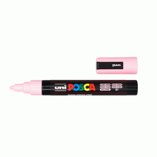 Water Based Paint Marker : Posca PC-5M : 2.5 mm : Light Pink