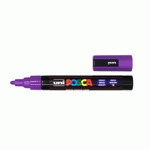 Violet Water Based Paint Marker Posca 2.5 mm line width PC-5M