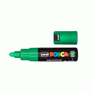 Posca Marker : PC-7M : Bullet Tip : 4.5 - 5.5 mm : Green
