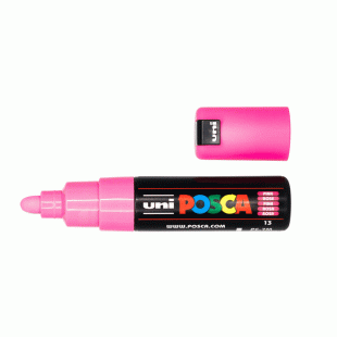 Posca Marker : PC-7M : Bullet Tip : 4.5 - 5.5 mm : Pink