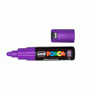 Posca Marker : PC-7M : Bullet Tip : 4.5 - 5.5 mm : Violet