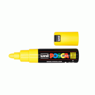 Posca Marker : PC-7M : Bullet Tip : 4.5 - 5.5 mm : Yellow