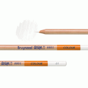 Цветен Молив : Bruynzeel Design 8805 : 01 Бял