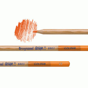 Bruynzeel Design : Artists' Coloured Pencil 8805 :  23 Orange