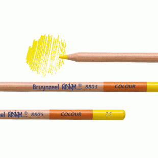 Bruynzeel Design : Artists' Coloured Pencil 8805 :  25 Lemon Yellow