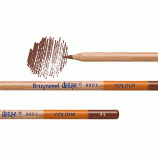 Bruynzeel Design : Artists' Coloured Pencil 8805 : 45 Havana Brown