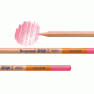 Bruynzeel Design : Artists' Coloured Pencil 8805 : 71 Candy Pink