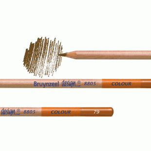 Bruynzeel Design : Artists' Coloured Pencil 8805 : 79 Burnt Ochre