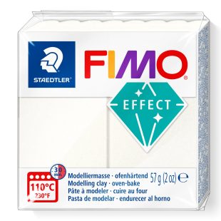 Полимерна Глина Fimo Effect : Металик : 8 Перлена Бяла