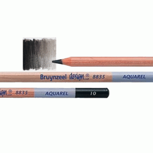 Акварелен Молив : Bruynzeel Design Aquarel : 10 Черен