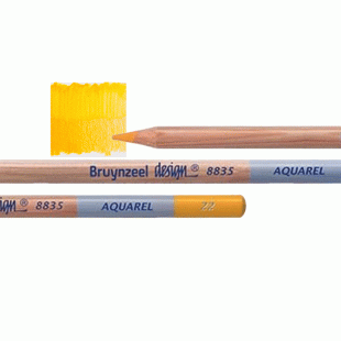 Bruynzeel Design Aquarel : Watercolour Pencil : 22 Dark Yellow