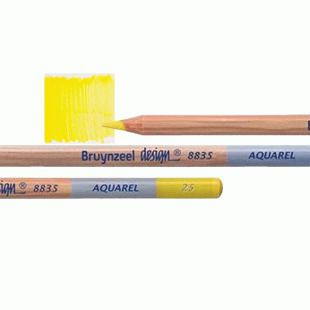 Bruynzeel Design Aquarel : Watercolour Pencil : 25 Lemon Yellow