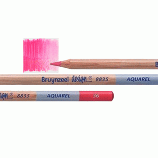 Bruynzeel Design Aquarel : Watercolour Pencil : 36 Dark Pink