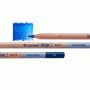 Bruynzeel Design Aquarel : Watercolour Pencil : 55 Cobalt Blue