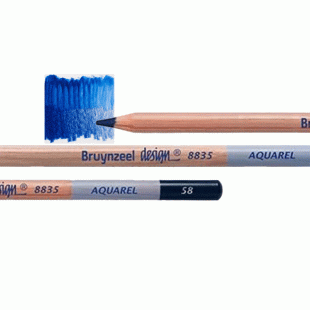Bruynzeel Design Aquarel : Watercolour Pencil : 58 Prussian Blue