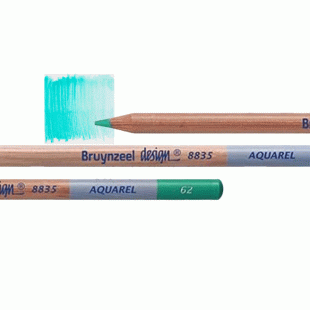 Bruynzeel Design Aquarel : Watercolour Pencil : 62 dark leaf green