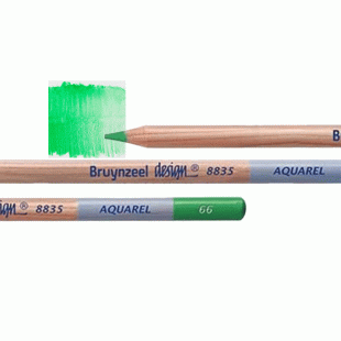 Bruynzeel Design Aquarel : Watercolour Pencil : 66 Green