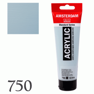 Акрилна Боя Amsterdam : 120 ml : 750 Бледо Сиво-Синьо
