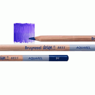 Bruynzeel Design Aquarel : Watercolour Pencil : 91 Dark Violet