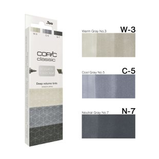 Copic Classic : Designer Collection : 3 Pcs : 15 Deep Volume Tints