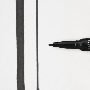 Перманентен Маркер с Боя : Sakura Pen-Touch : Fine 1 mm : Черен