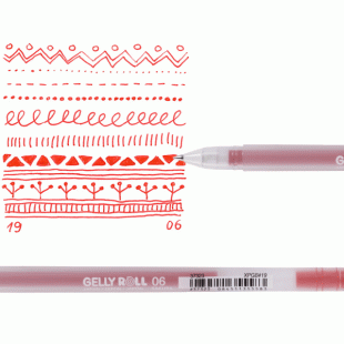 Sakura Gelly Roll Classic : Fine Point Gel Pen : 06 : 19 Red
