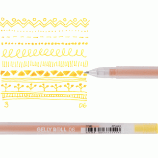 Sakura Gelly Roll Classic : Fine Point Gel Pen : 06 : 3 Yellow