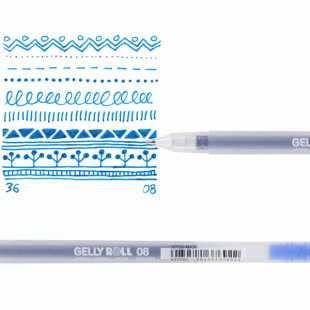 Sakura Gelly Roll Classic : Medium Point Gel Pen : 08 : 36 Blue