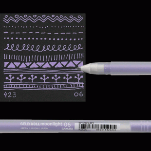 Gelly Roll Sakura Moonlight Opaque Gel Pen : Lavender