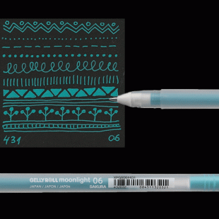 Gelly Roll Sakura Moonlight Opaque Gel Pen : Blue Green