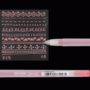 Metallic Gel Pen : Sakura Gelly Roll : Red