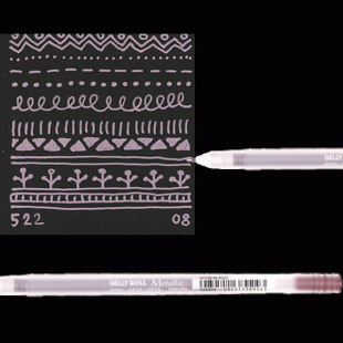 Metallic Gel Pen : Sakura Gelly Roll : Burgundy