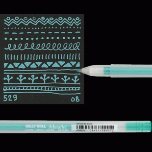 Metallic Gel Pen : Sakura Gelly Roll : Green