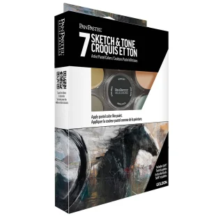 PanPastel : Sketch & Tone Set : 7 Colours + 3 Blending Tools