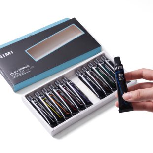 Акрилни Бои HIMI : 12 ml x 12 Цвята