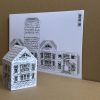 Творчески лист A4 : 3D Къщичка за Сглобяване : 7 x 7 x 10 cm