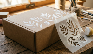 Кутия за пратка, персонализирана със шаблони